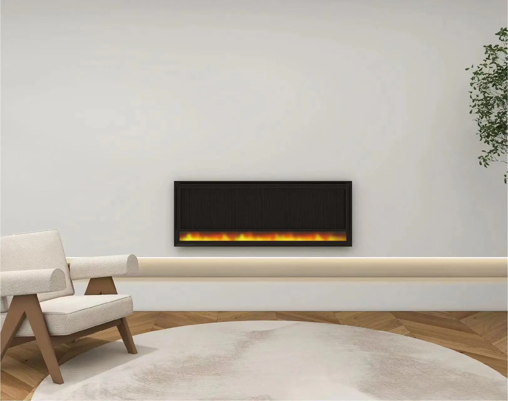 Electric Fireplace, Wall, 1700W, LED - detail 6