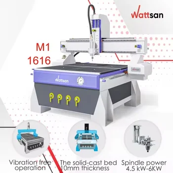 Wattsan M1-1616 High Precision Wood Cnc Router MDF Acrylic Cutting Machinery