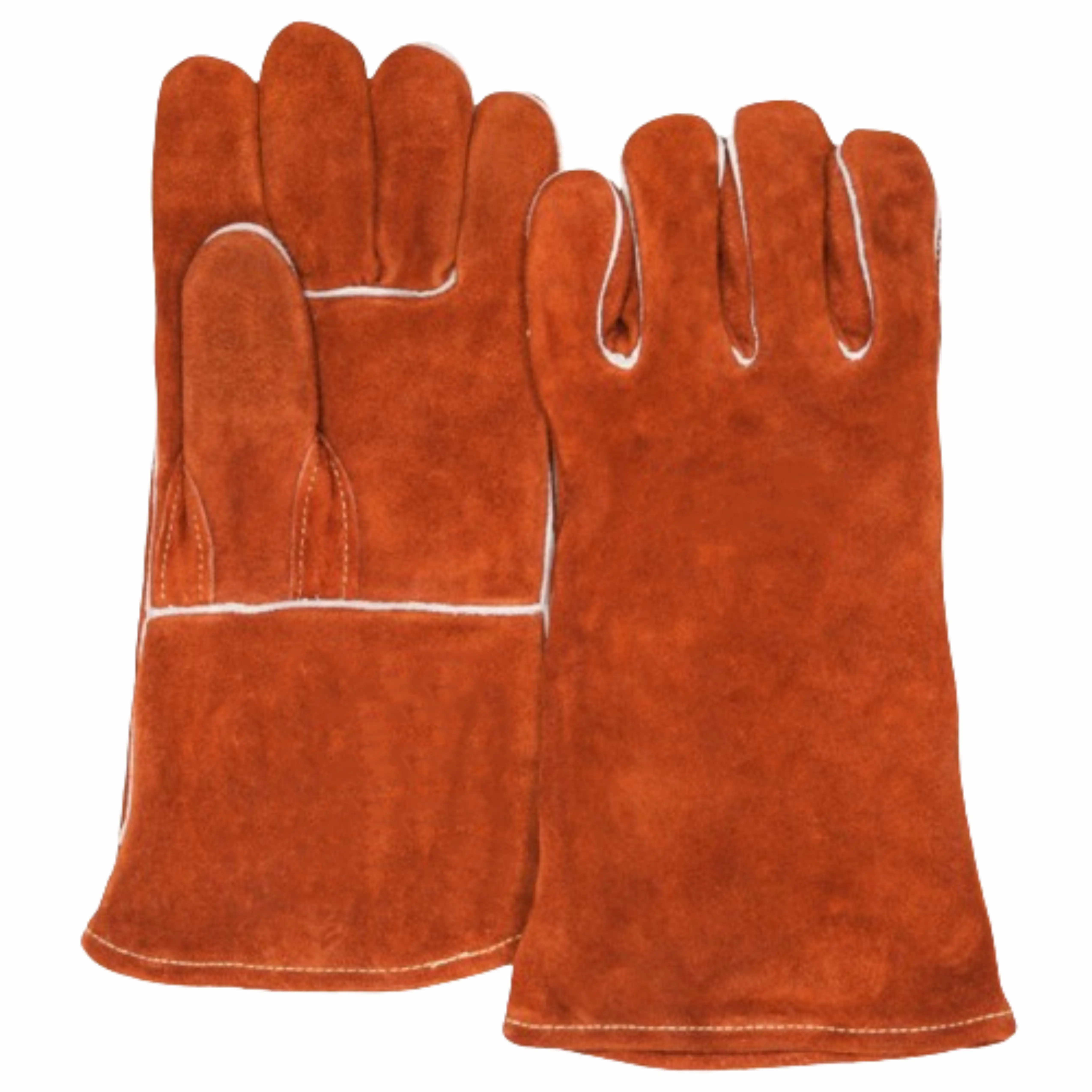 Industrial Safety Hand Protection Reinforced Cowhide Split Leather ...