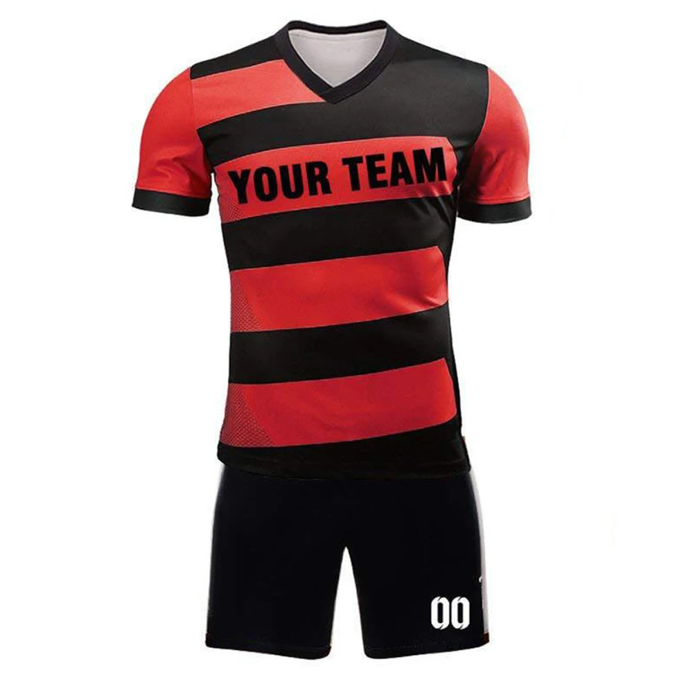 Factory Make Soccer Jersey Customized Top Quality Football Uniform Sports 100% Polyester Soccer Uniform