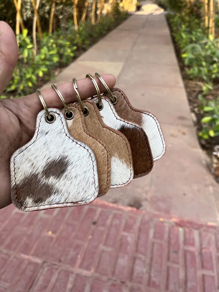 Wholesale Genuine Leather Keychain Handmade Key Custom Wholesale Luxury