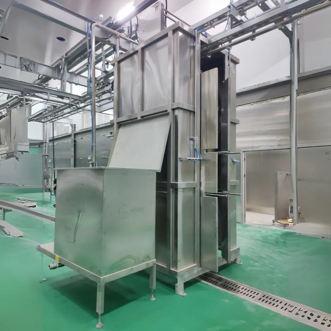 Automatic high-pressure carcass cleaning system for cattle slaughterhouses