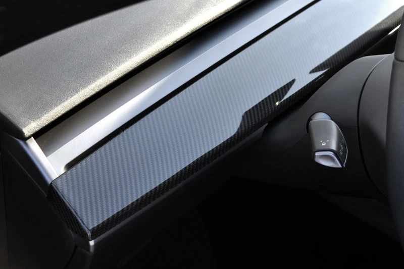 Real Dry Carbon Fiber Dashboard Panel And Inner Front Door Cover Trim