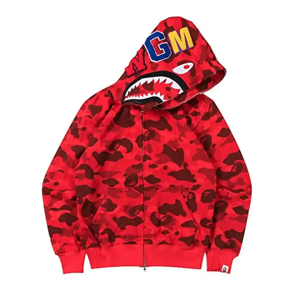 Hiphop Graffiti Blue Text Print Women's Zip Up Hoodie