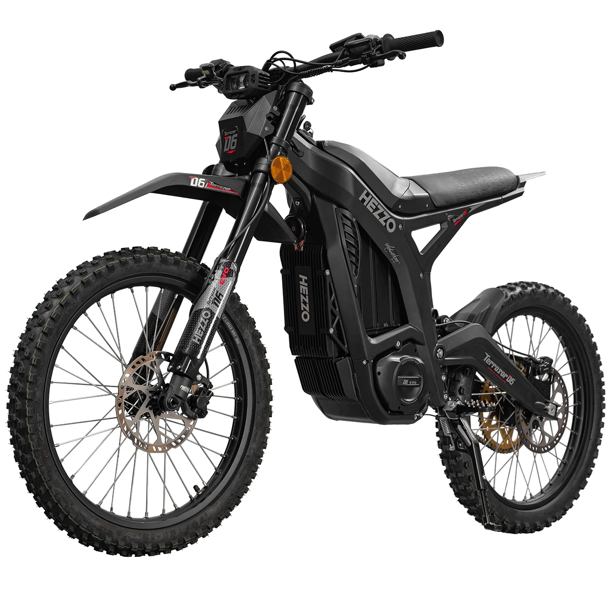 HEZZO D6 72V 13000W Mid-Drive Electric Dirt Bike, 400Nm Torque
