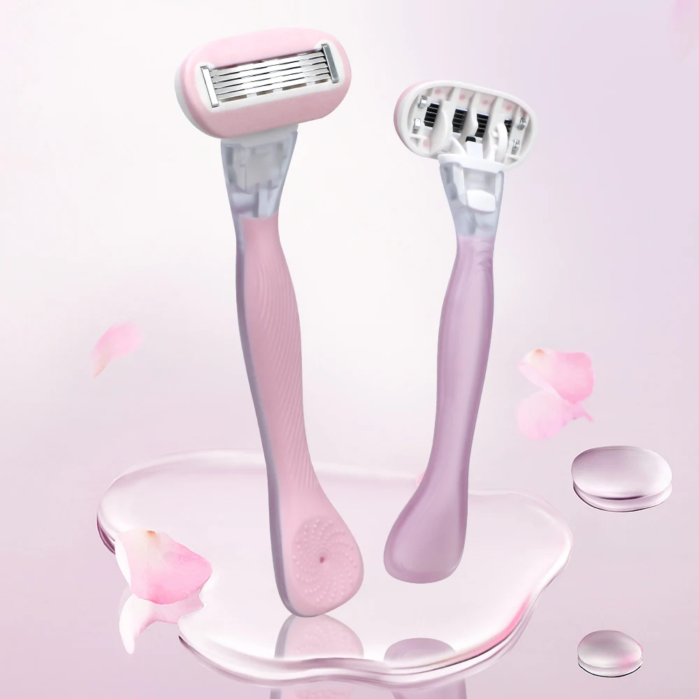 New Five Blades Women Razor with Surrounded Lubricant Strip Ladies ...