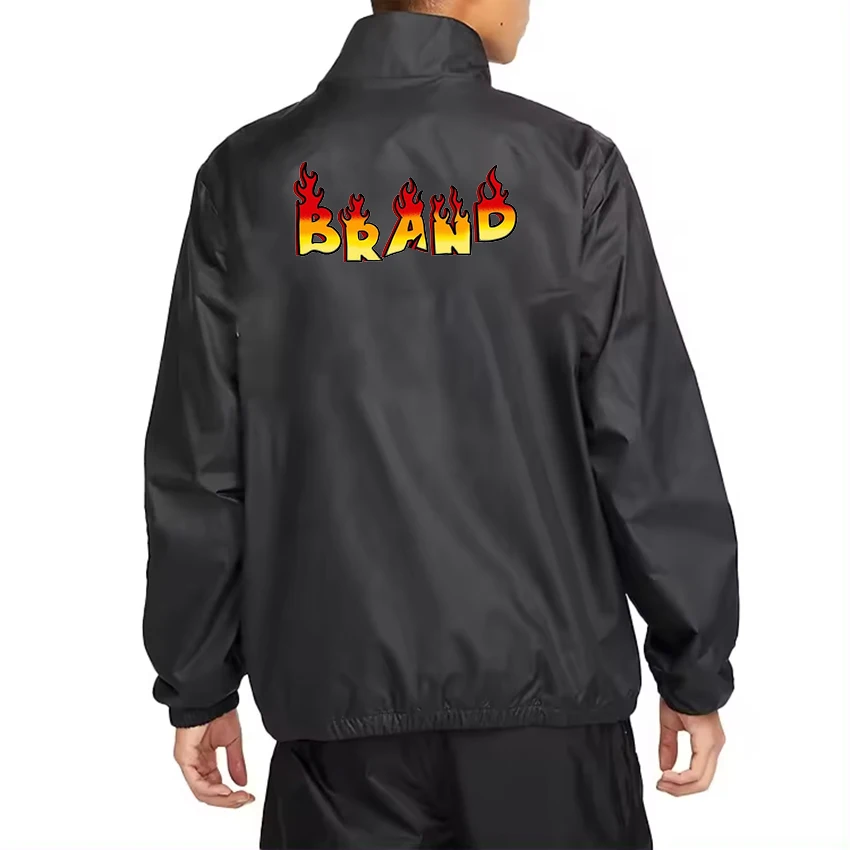 Men Lightweight Nylon Tracksuit Blank Zip up Windbreaker