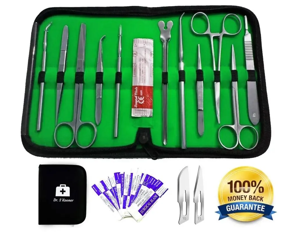 Basic Medical Dissecting Kit - Anatomy Set Quality Surgical Instruments by Dental Point Veterinary Dissection Kit Needle Holder