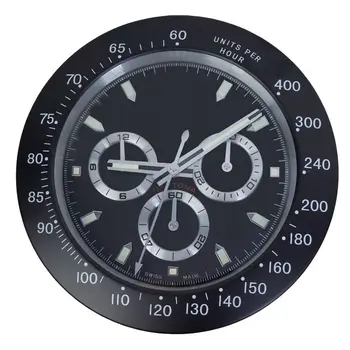 Custom New Design European Old Craft Watch Models 14inch Luminous Stainless Steel Calendar Wall Clocks