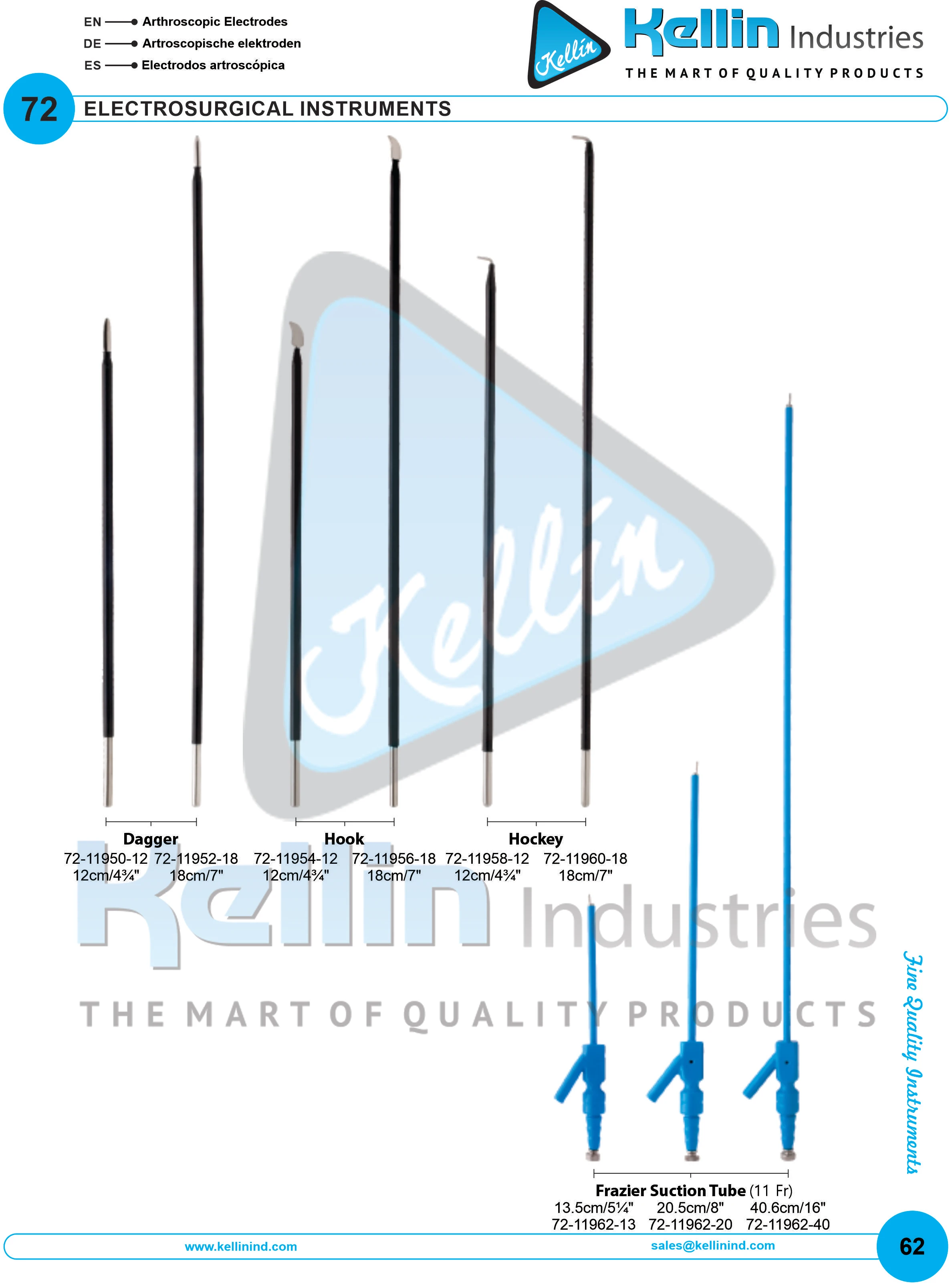 Laparoscopic Electrodes With Suction And Without Suction