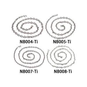 OEM Wholesale Hip Hop Man Fashion Jewelry Stainless Steel Titanium Men Chain Necklace