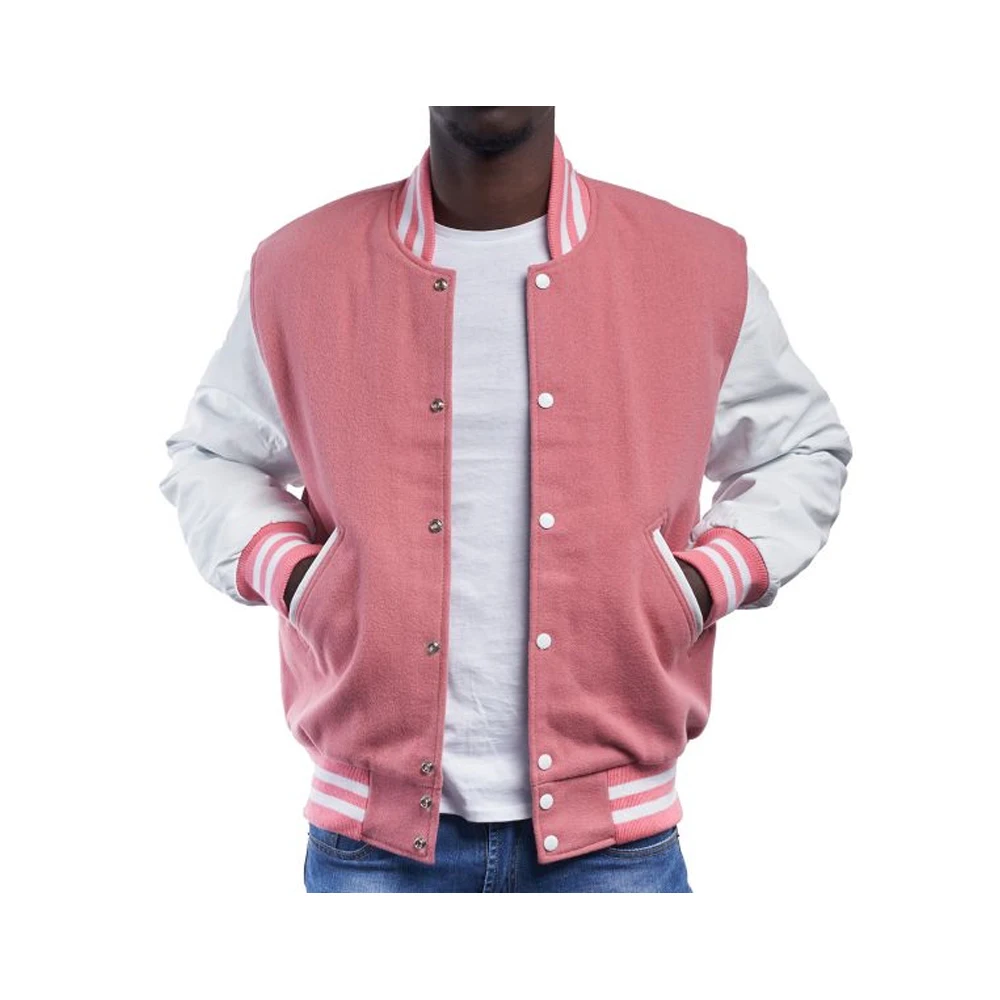 Wholesale Fashion Custom Embroidery Versity Leatherman Coat College