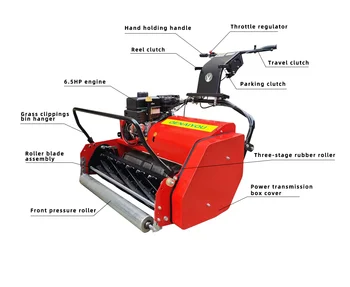 Manual Cylinder Mower-80 for Silent and Eco-Friendly Use