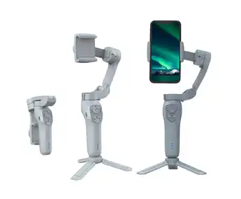 2024 Hot Sales 3 Axis Portable Anti-shake Mobile Gimbal Stabilizer with Tripod 360 Ai Face Tracking VLOG Selfie