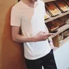 V neck white