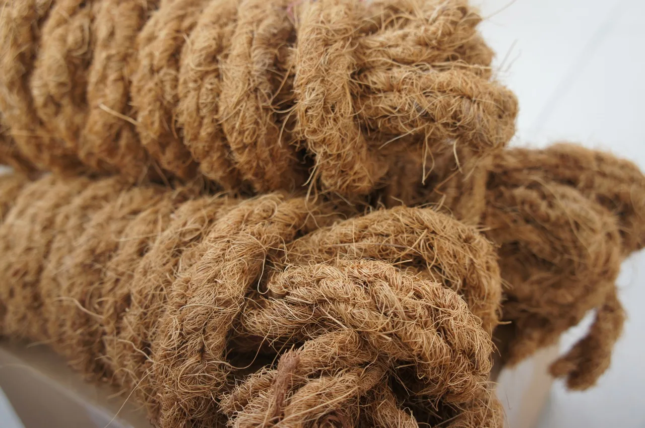 Coconut Coir Rope From Coir Fiber Cordes De Coco Coconut - Buy Seagrass ...