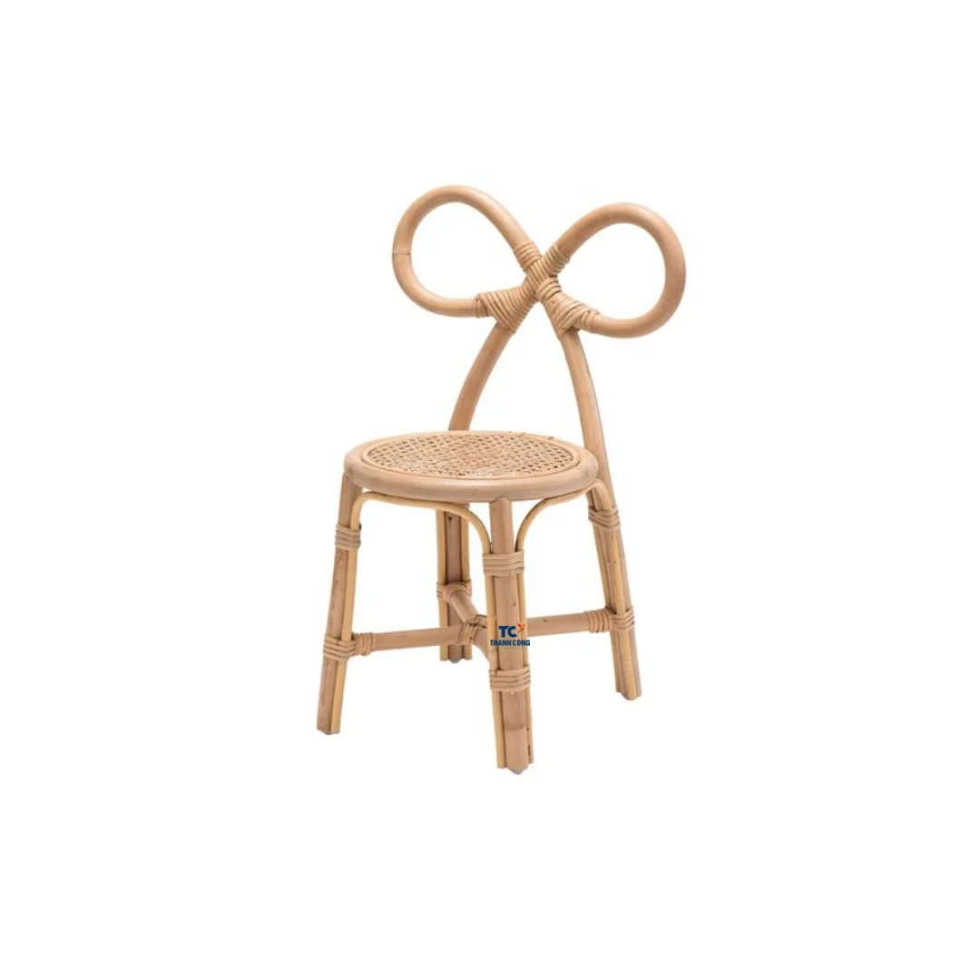 Handcrafted Rattan Kids Chair Wicker Boho Rattan Children Chair ...