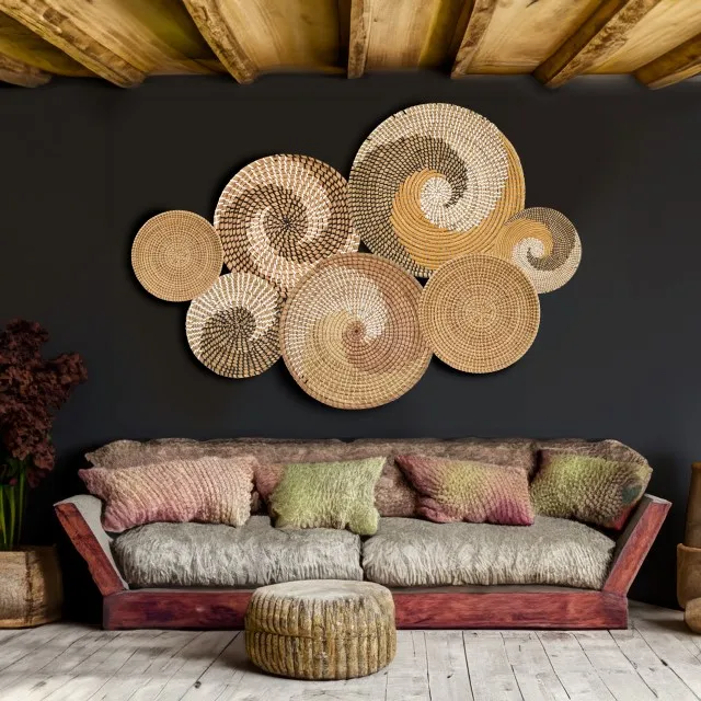 New Product Wholesale Seagrass Wall Decor Hangings For Your Home Space