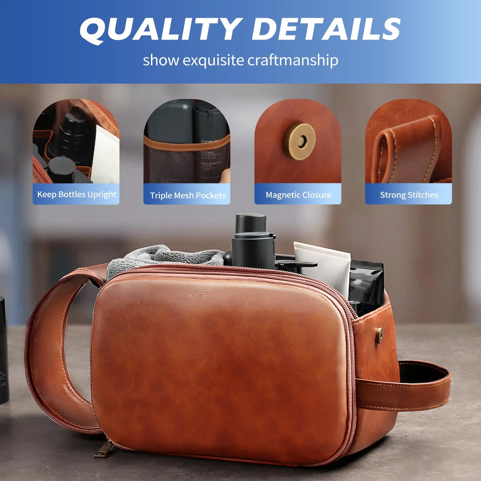 Men's Travel Toiletry Case