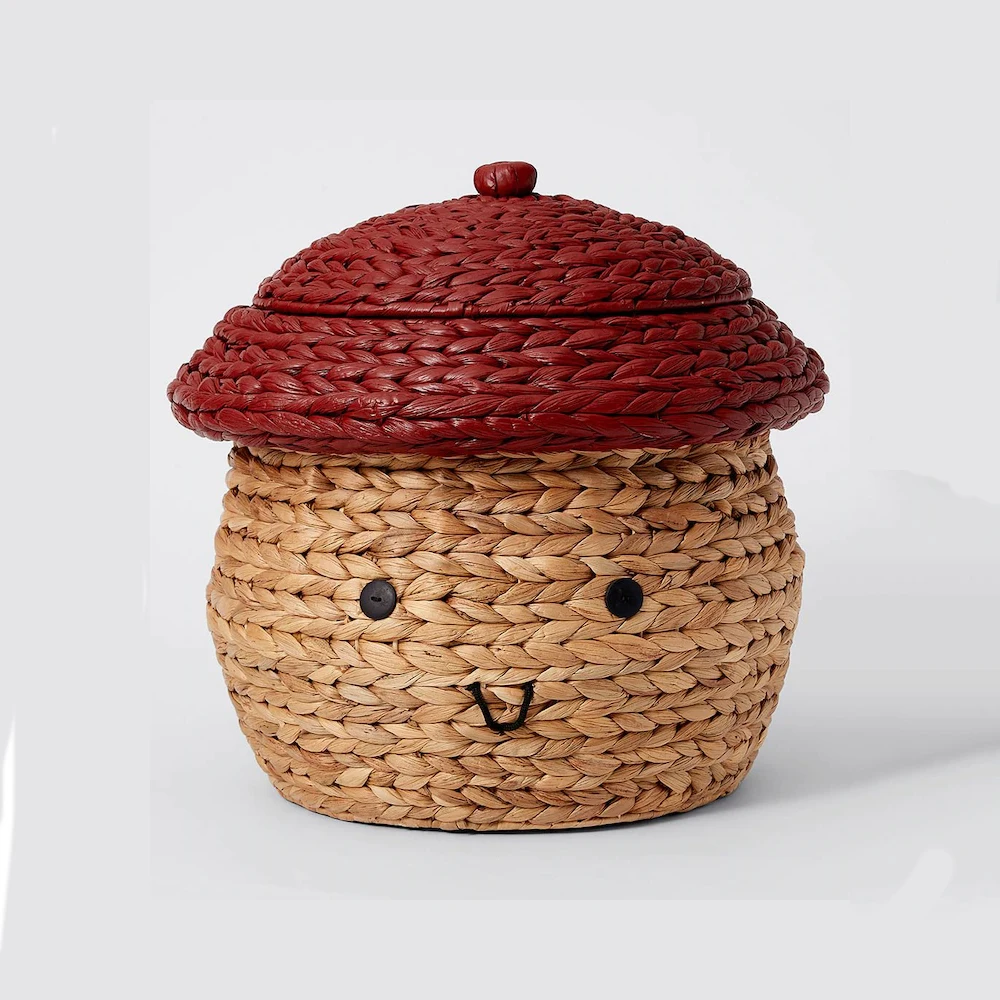 Adorable Water Hyacinth Kid Basket For Kid Room Storage Containers Home