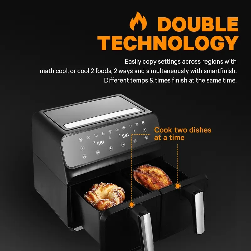 High Quality 8l Oven Big Capacity Dual Zone Large Pan Custom Electric