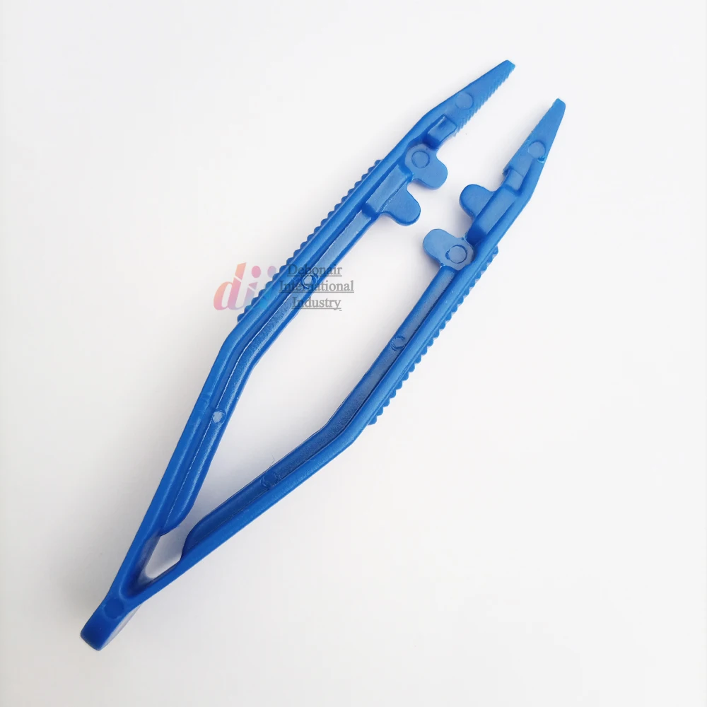 Sterile Disposable Hospital Medical Tweezers Forceps 10cm Single Use
