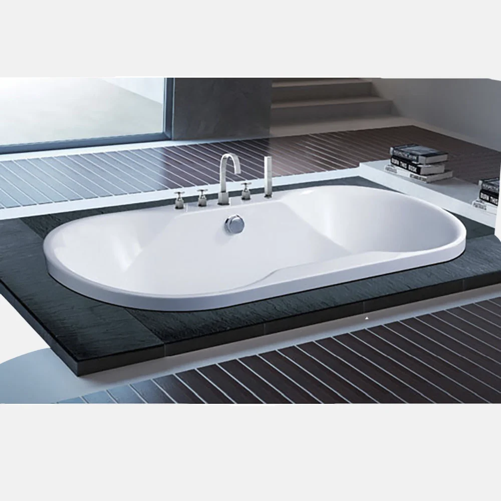 Build-In Jaczy Acrylic Bathtub 3 Person Round Bath Tub 1.8m Spa Drop-In Hydro Therapy Massage Bathtubs & Whirlpools