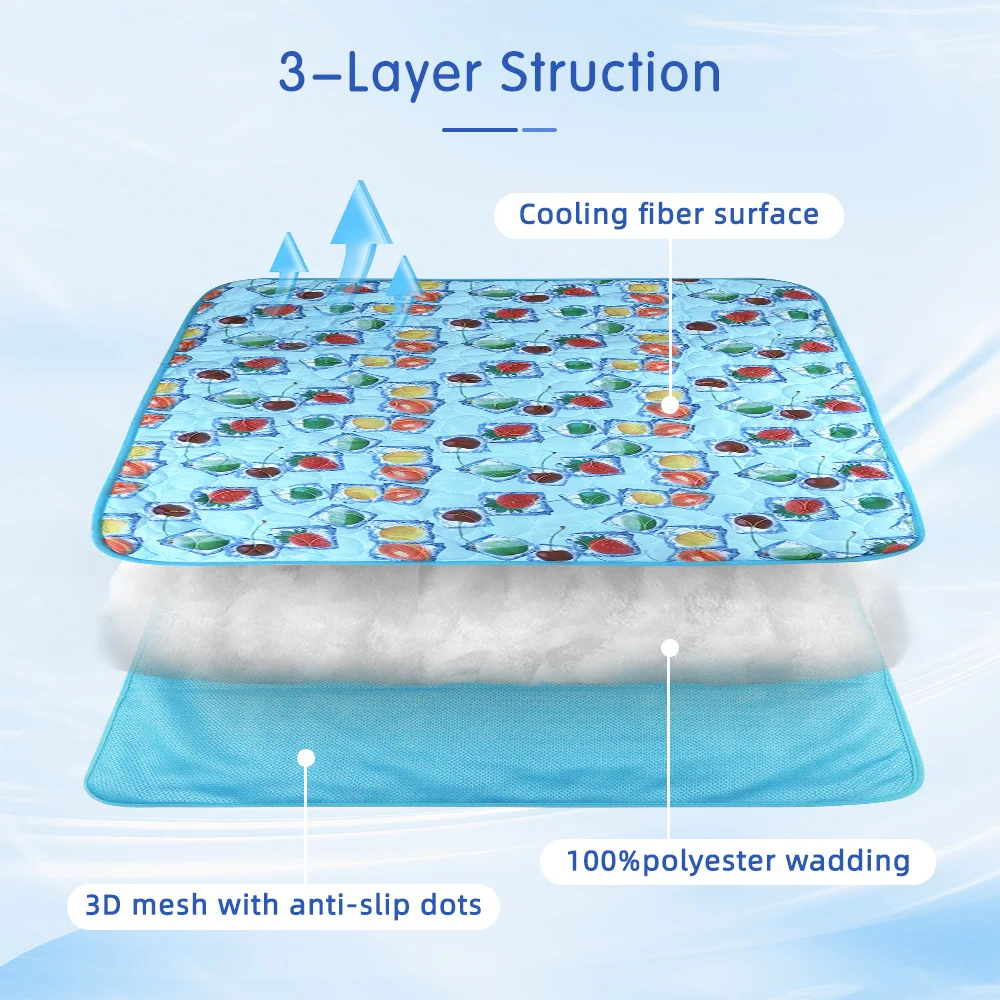 Self Cooling Gel Pet Mat for Dogs Cats No Need Electricity or Refriger - product detail 2