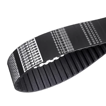 Sables Synchronous Belt Trapezoidal T10 Rubber Pitch 10mm Professional Factory OEM Customized Black Standard Timing Belt