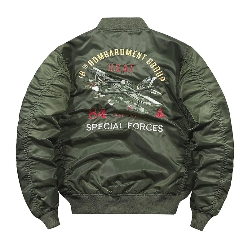 Fashionable hot sale high quality winter embroidered custom mens bomber jacket_voghion.com