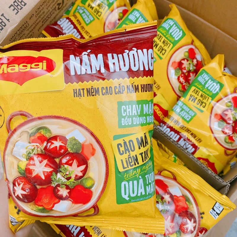Mixed Spices & Seasonings Powder Maggie Shiitake Flavour Granule 450g - Soup Powder Both Vegetarian & Non-vegetarian Can Be Used