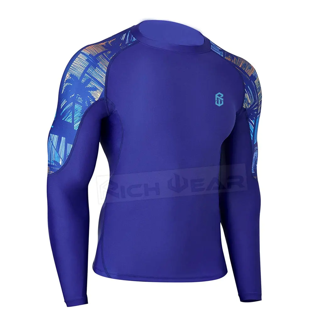 Custom Logo Men's Long Sleeve Loose Fit Rash Guard Wholesale Youth ...