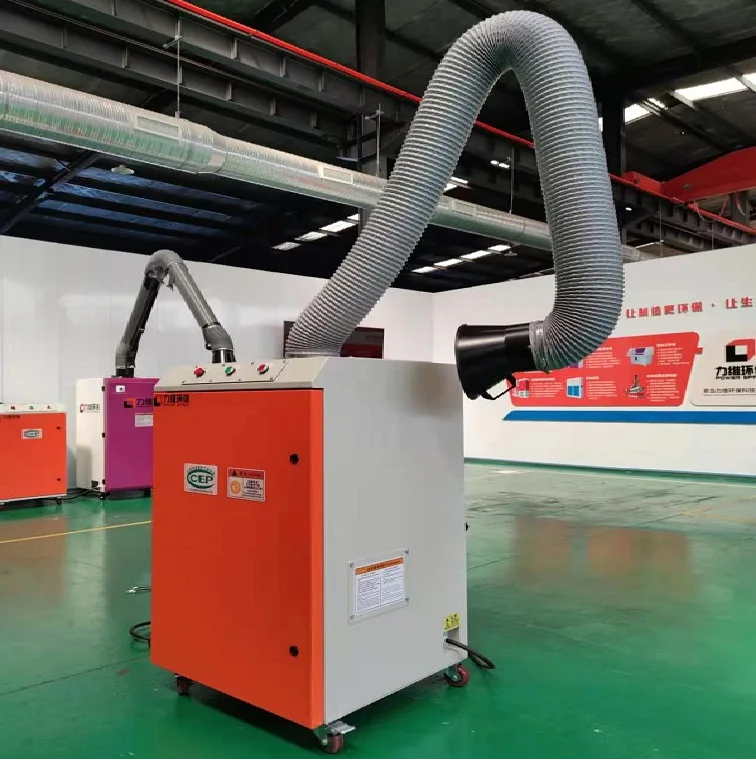 2024 New Model Welding Dust Collector System Welding Smoke Sucker Welding Dust Removal Machine with Suction Arm
