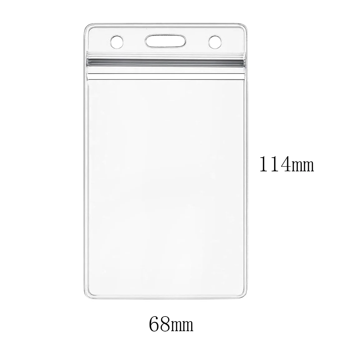 Hot Custom Pvc Transparent Waterproof Card Sleeve Id Card Sleeve ...