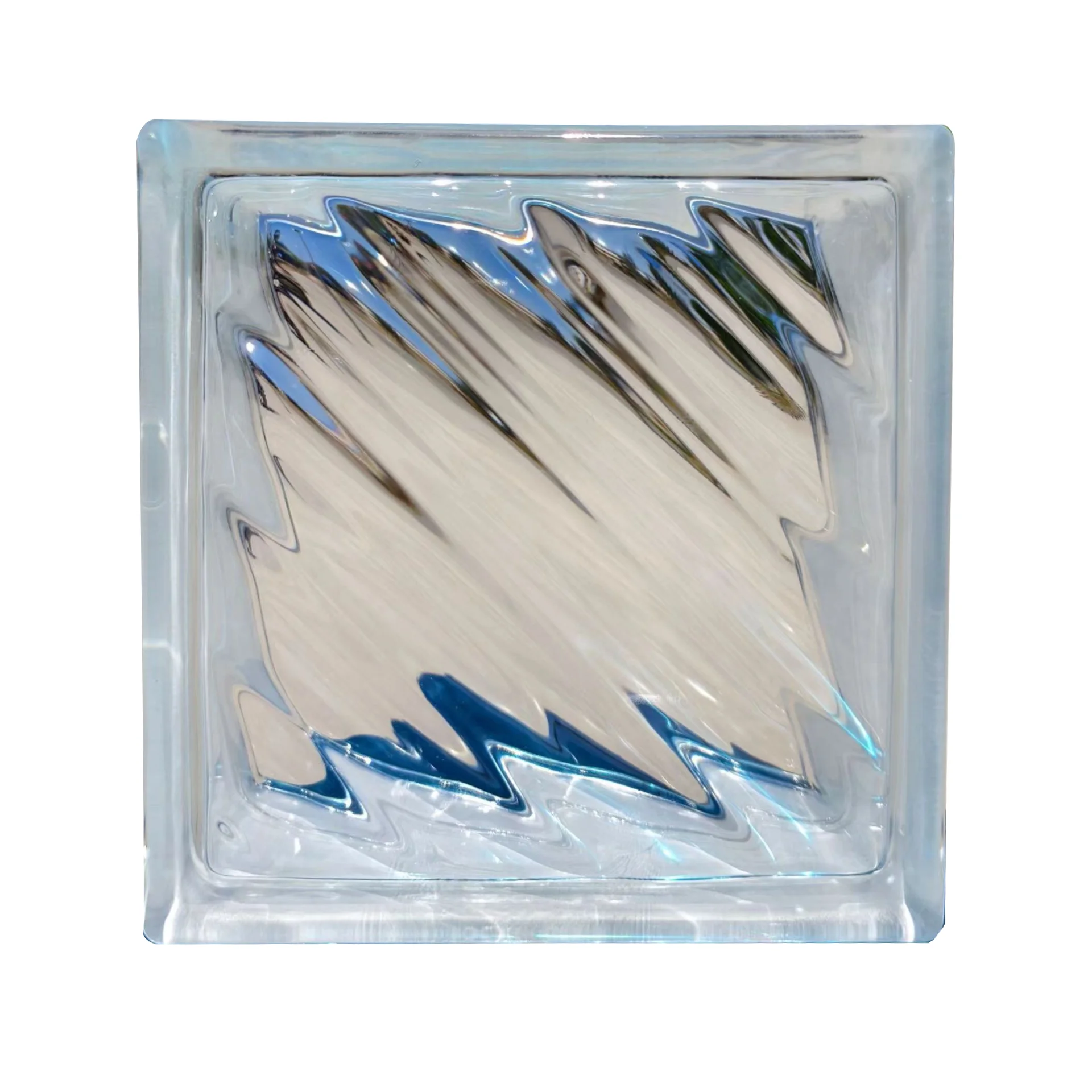 Best Price 190-190-80mm Frosted Color Clear Hollow Glass Brick/Block Blue Green Red Pink for Outdoor Living Room Bathroom