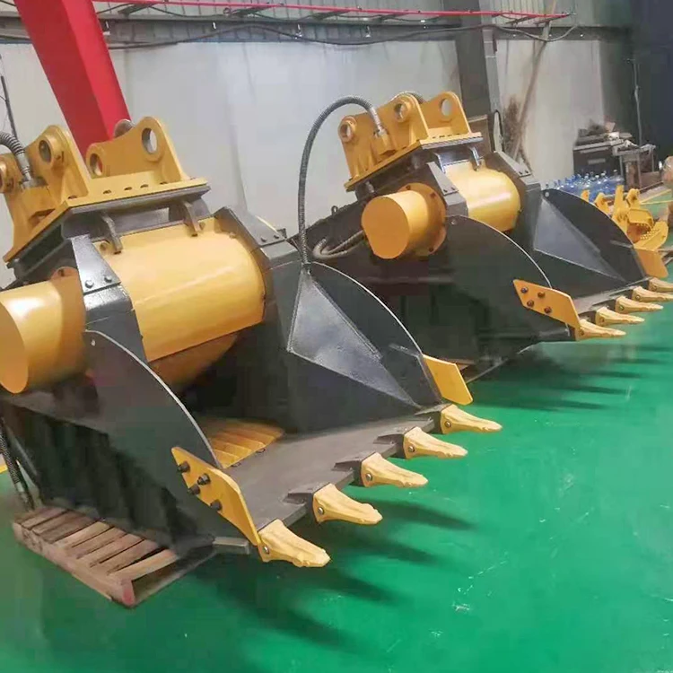 Hydraulic Crushing Bucket Crusher Mounted On Excavator - Buy Hydraulic ...