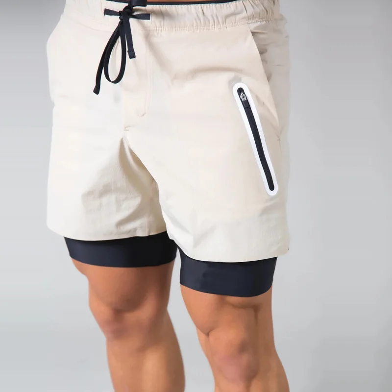 Men mesh shorts Beach Custom short plain design double layer training cargo 2023 designer track summer shorts106_voghion.com