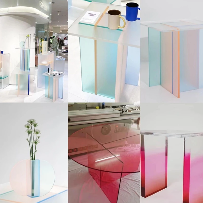 Laser Cutting Gradient Colored Acrylic Sheet