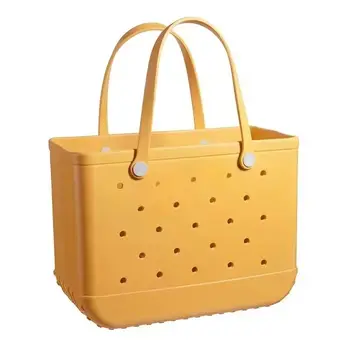 Women's Elegant EVA Beach Storage Handbag Custom Pet Tote Basket Bag Open Water-Resistant for Daily Use Summer Winter Autumn