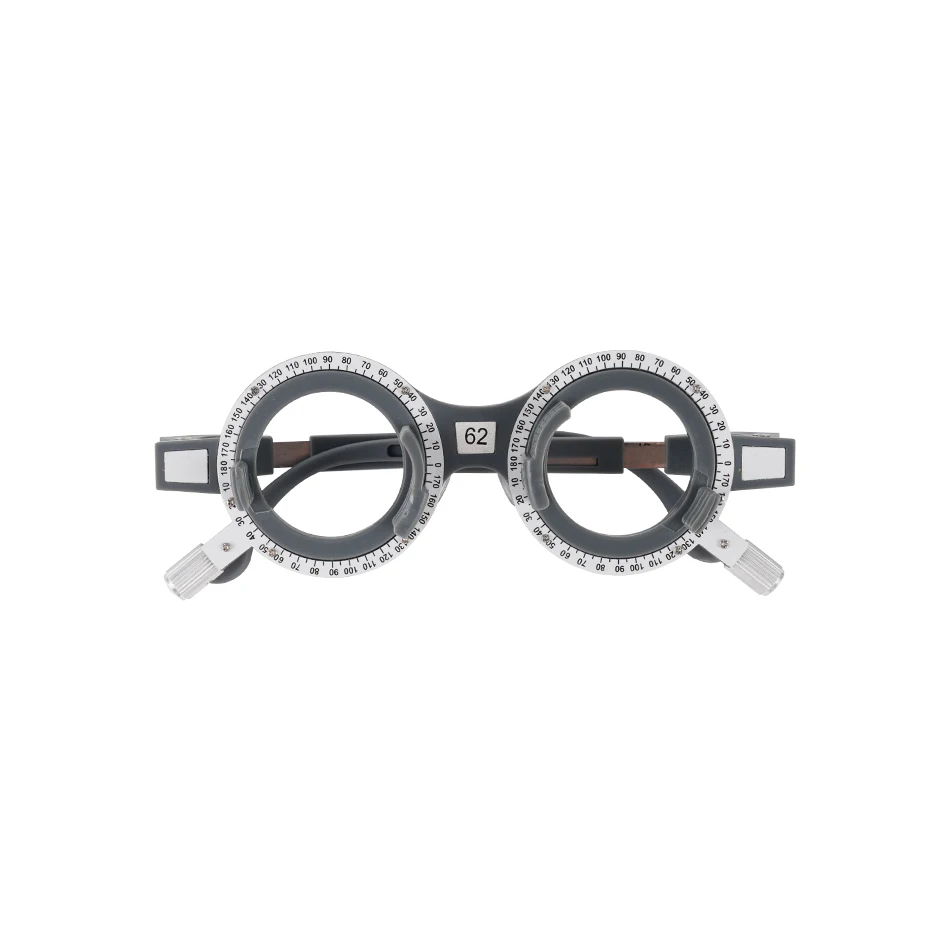 Popular Plastic Optical Trial Frame Set Ophthalmic Trial Lens Frame 52-70mm Optional PD Grey Color TF-X