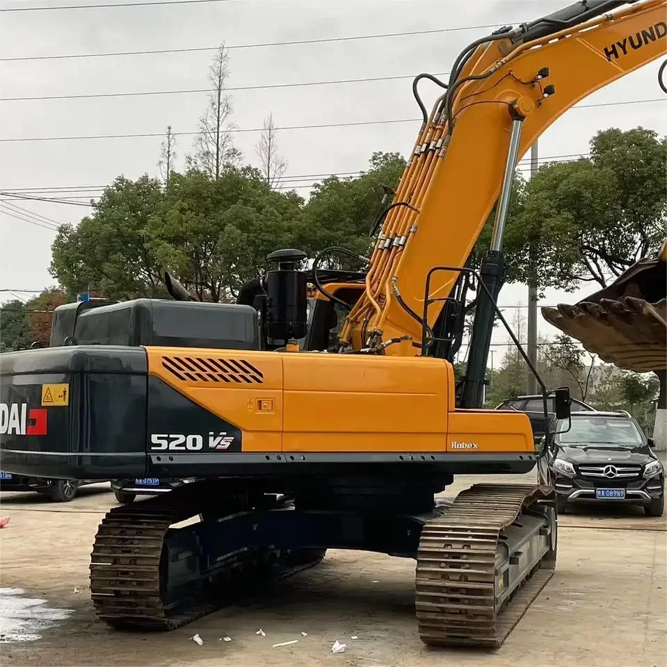 52 Ton Construction Machine Excavator Hyundai 520 Crawler Excavators ...