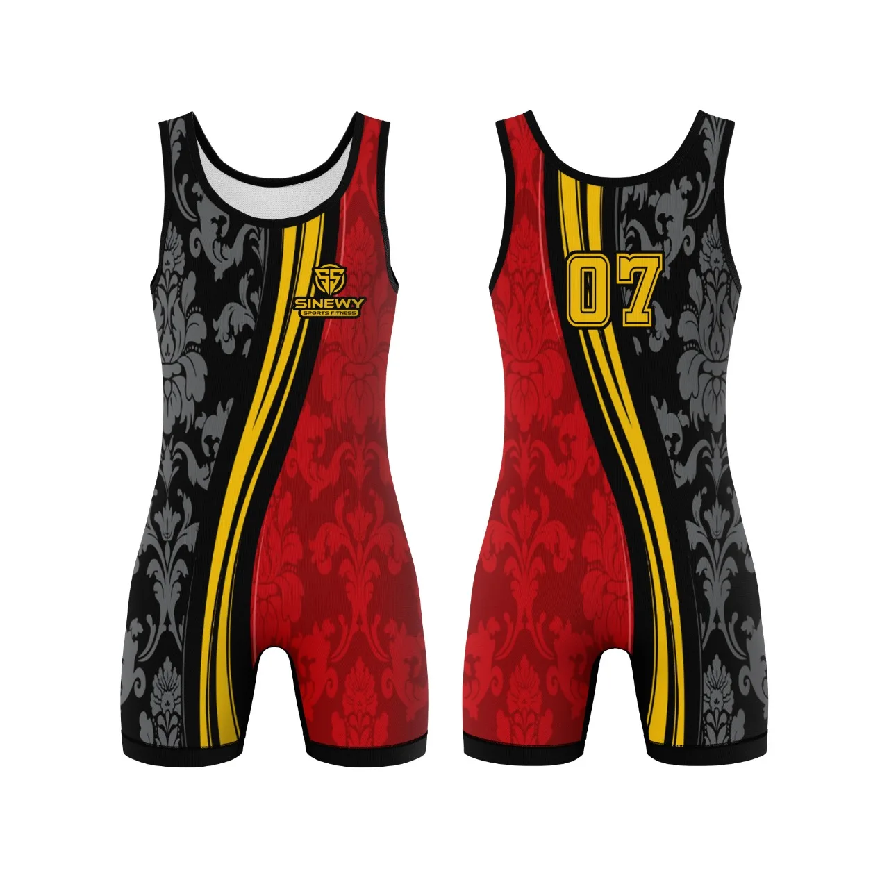Custom Gym Training Wrestling Singlets Mens Power Lift Weightlifting