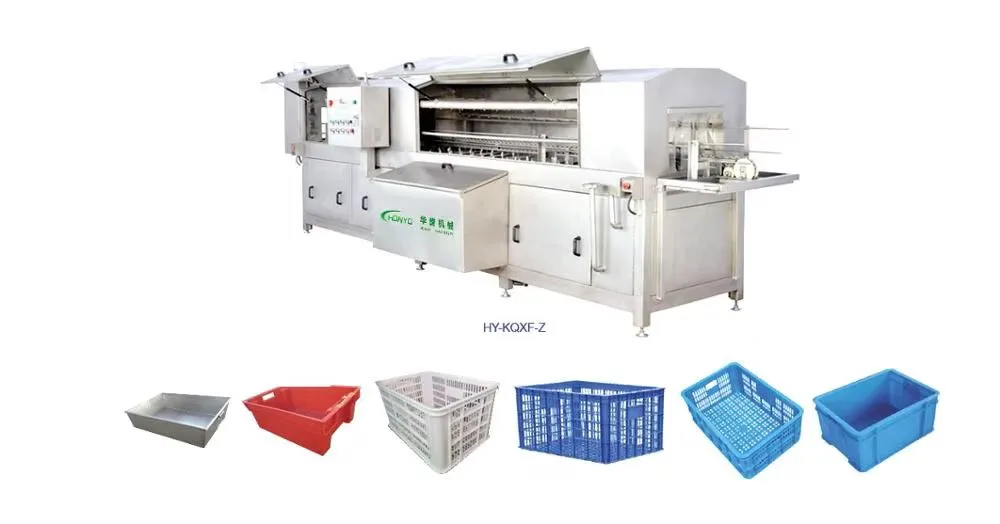 Industrial Automatic Crate Cleaner for Food Industry High Pressure Tray Basket Cleaner