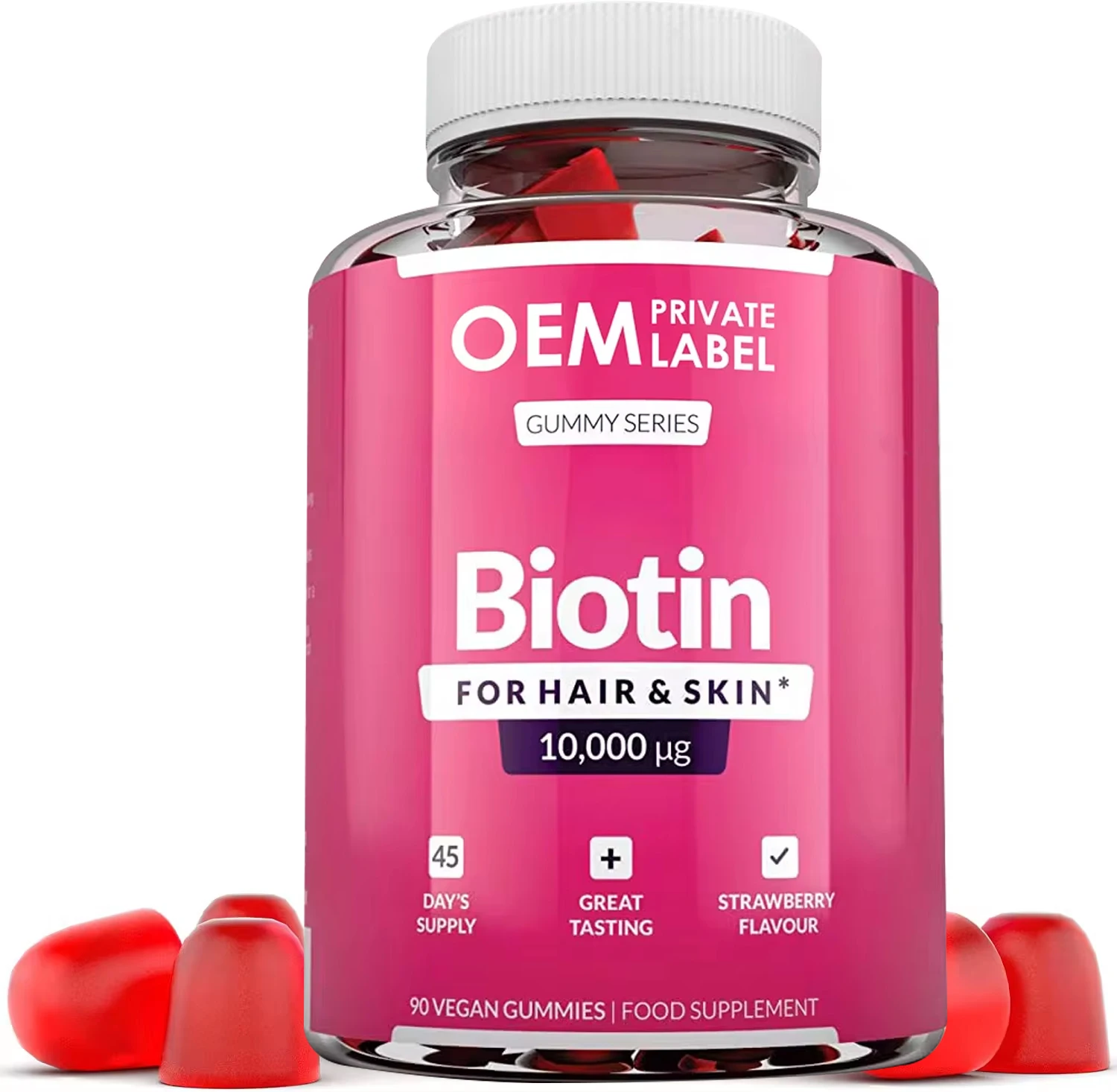 Dietary Supplement Premium private label Hair and Skin Care biotin collagen for hair skin gummy