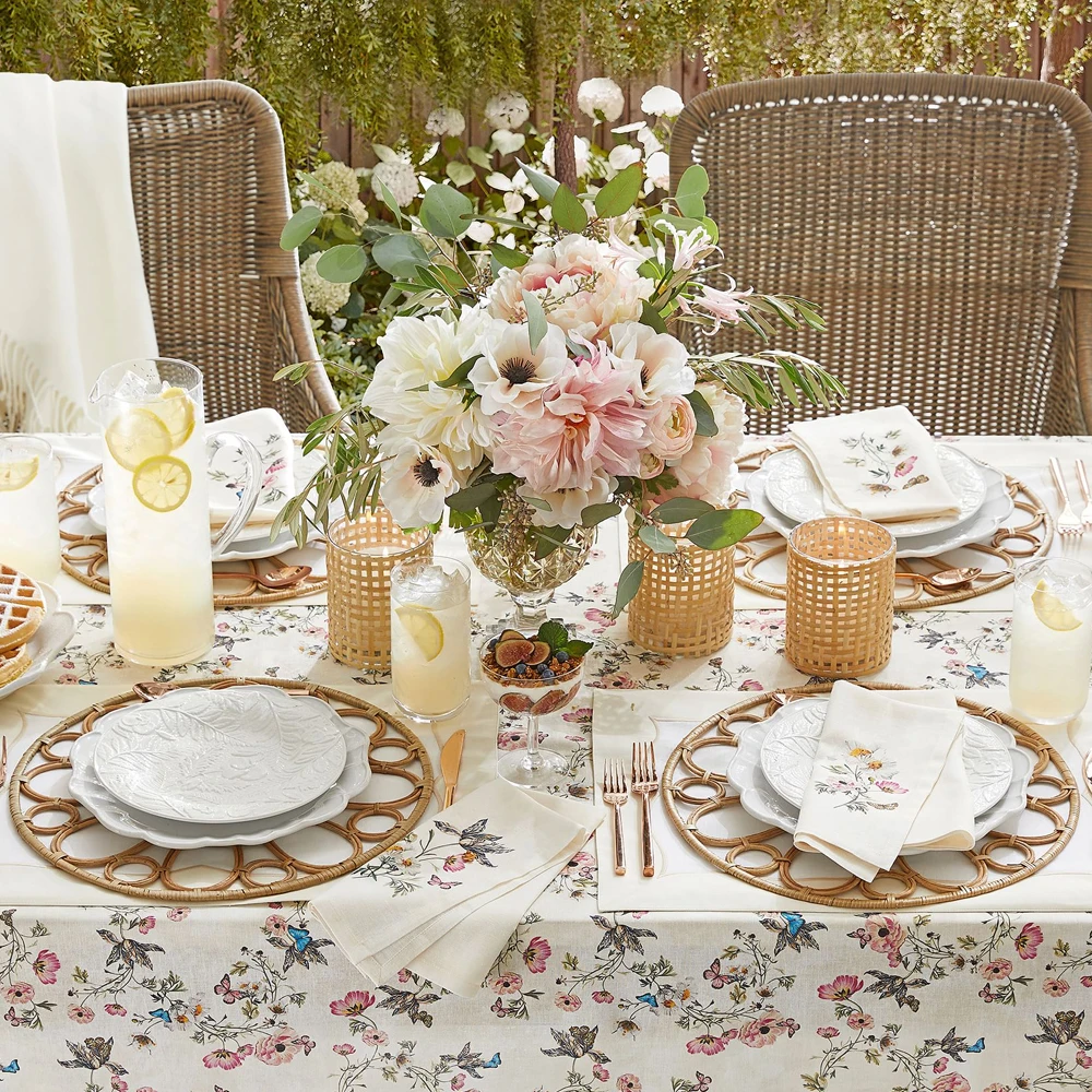 Handwoven Rattan Charger Plate/ Woven Placemat For Table Dining Or