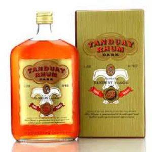TANDUAY Spiced Rum-40% ABV Dark & White Colors Excellent Quality for Sale