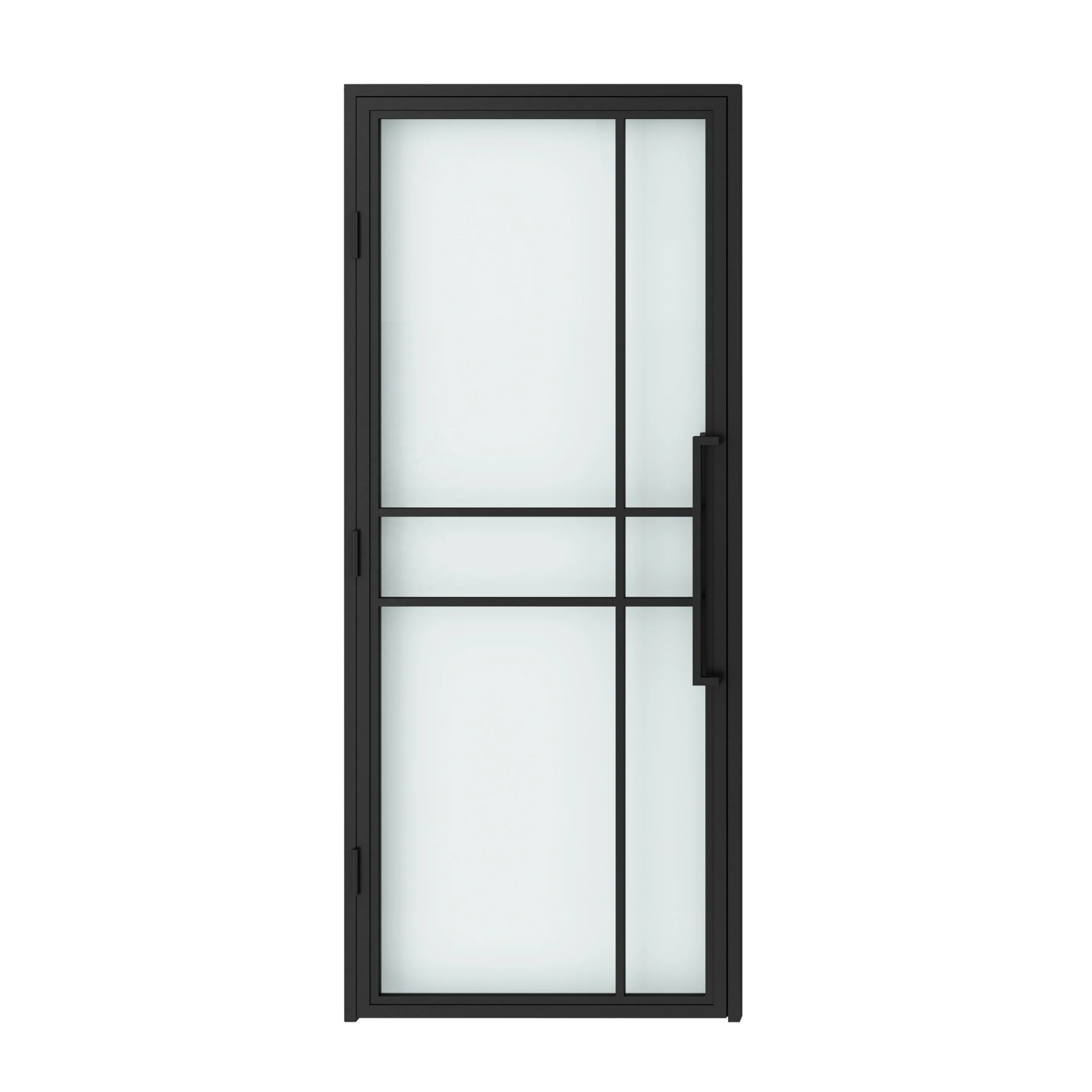 New Style Steel Framed Glass Swing Door