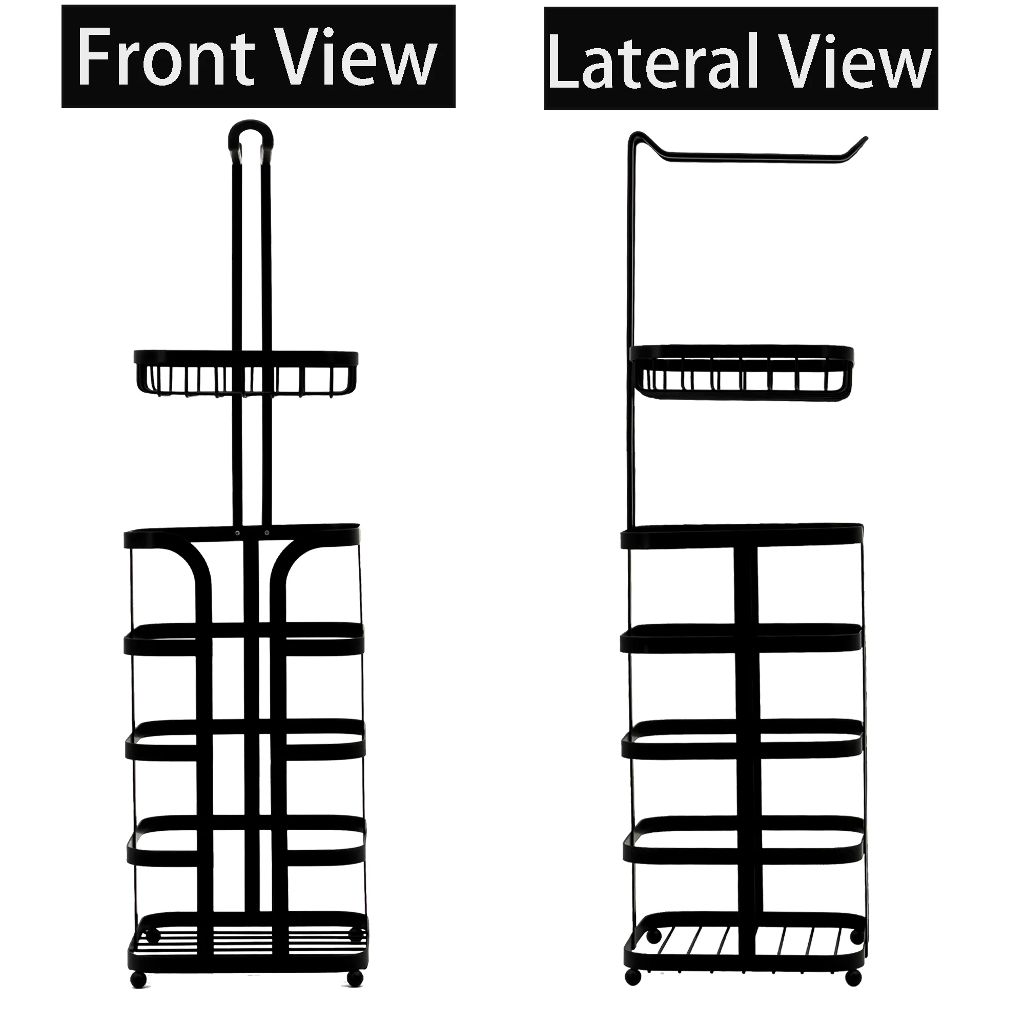 Free Standing Toilet Paper Storage Rack Bathroom Stand Toilet Paper