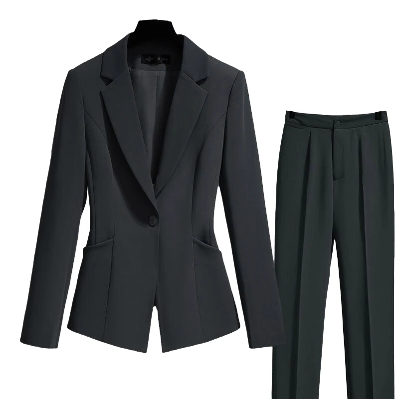 Wholesale Customized Set Lady Office Uniform Fashion Female Work Suit Women Elegant Business