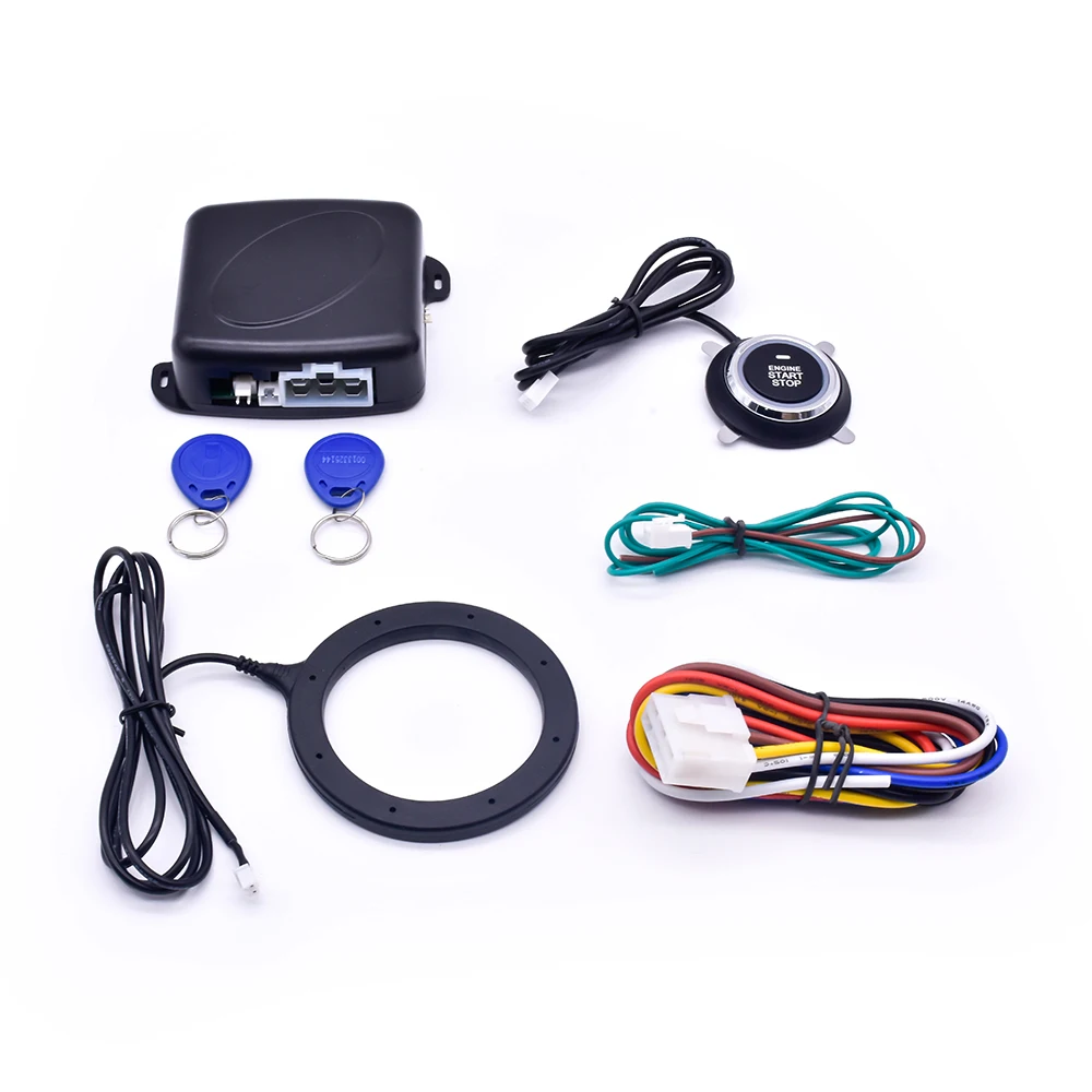 Remote Engine Start Stop Passive Keyless Entry Car Security Alarm Push Button Starter System